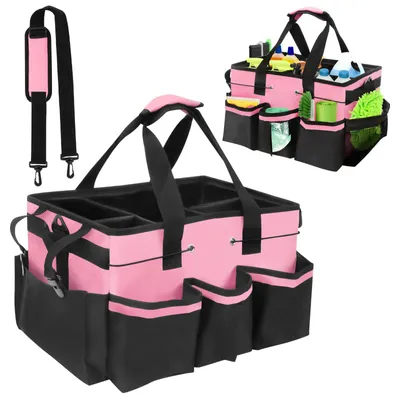 Reinigungs-Caddy-Organizer, wasserdicht, 23x45x26 cm, mit Schultergurten