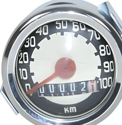 Zdjęcie produktu dla Prędkościomierz BestPrice 48 mm, model VDO 100 km/h, kompatybilny z motocyklami Puch/Zündapp