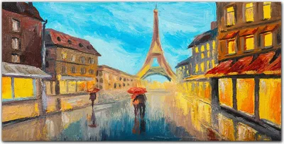 Produktbild von Coloray Bild aus Glas 140x70 gehärtetes Glas glasblock mit bild Küche wohnzimmer wanddekoration Dekoration - City Tower Frankreich