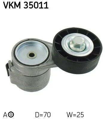 Produktbild von SKF VKM 35011 Spannrolle Keilrippenriemen für OPEL Corsa B Schrägheck (S93) Astra F CC (T92) Astra F Caravan (T92) Astra F Limousine (T92)