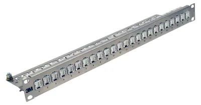 Produktbild von Corning Patchpanel 24 Ports 1HE mit Cat6A PL Modulen 43018-801 26 (UU001622826)