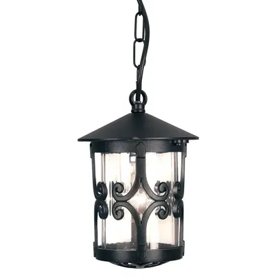 Produktbild von Elstead Hereford Außen-Hängeleuchte E27 29cm Schwarz