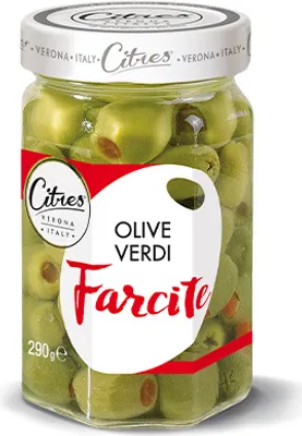 Produktbild von Gefüllte Oliven mit Paprika Farcite Olio 290g - Citres