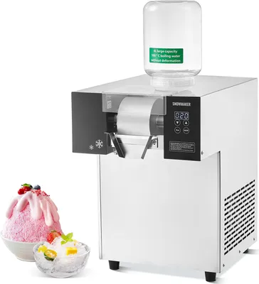 Produktbild von SucceBuy Kommerzielle Schneeflocken-Eismaschine von, 397 Pfund/24 Stunden, Edelstahl, luftgekühlt
