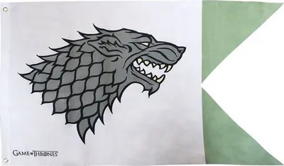 Zdjęcie produktu dla GAME OF THRONES - Sztandar z flagą Stark (70x120cm)