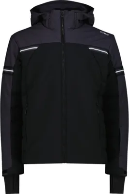 Produktbild von CMP Herren 4 Wege Stretch Skijacke mit abnehmbarer Kapuze schwarz 52