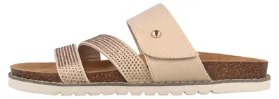 Produktbild von LadyPepp Pantoletten in Übergrößen Taupe 2TT1050702 Taupe Velcro große Damenschuhe