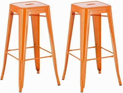 Produktbild von 2er Set Barhocker Joshua orange