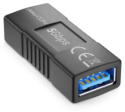 Produktbild von deleyCON USB Kupplung 5Gbps USB 3.0 Verbinder Buchse auf Buchse