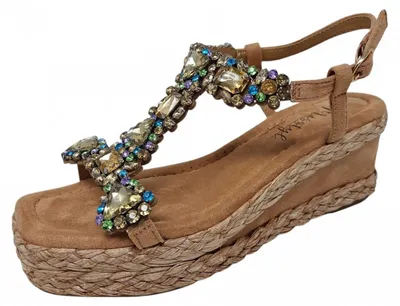 Produktbild von Misstyle by Laura Vita Damen Sandalette in Beige, Größe 38