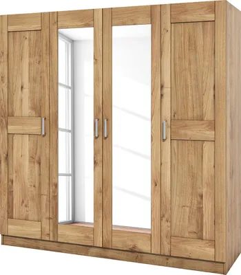 Produktbild von home24 Drehtürenschrank - Braun / Wildeiche - 202 x 205 x 60 cm