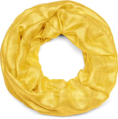 Produktbild von styleBREAKER Damen Loop Schal leicht und seidig mit Glitzer in Unifarben, Schlauchschal, Tuch 01016214