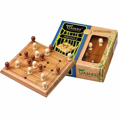 Produktbild von Philos 6491 - Mühle, Bambus, Green Games, Reisespiel, Strategiespiel