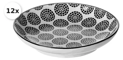 Produktbild von Schale flach 10cm 12er Set Takeo Circles
