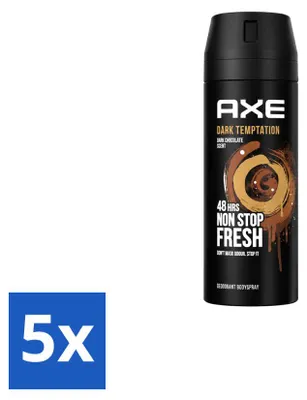 Produktbild von 5 x Axe Deodorant Spray Dark Temptation 150 ml - Vorteilspackung - 5 Stücke