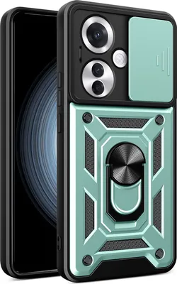 Produktbild von Hülle für Oppo Reno11 F Magnetische Ring Ständer Halter Dia Kameraschutz TPU Bumper Silikon Schutzhülle Grün