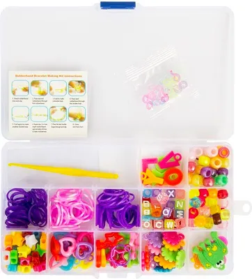 Produktbild von Glow2B Spielwaren Loom's 122pcs. Bänder in Box + 90 Perlen 5620093