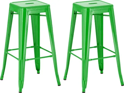 Obrázok produktu pre Kovová barová stolička Josh (SET 2 ks) - Biela