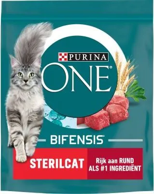 Produktbild von PURINA ONE STERILCAT Trockenfutter Katze mit Rind (4er Pack (4 x 2,8kg) )