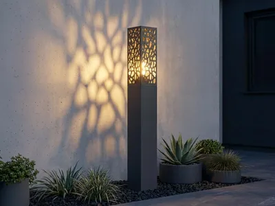 Image de Lanterne de jardin extérieure poteau COOPER anthracite Trio 407360142