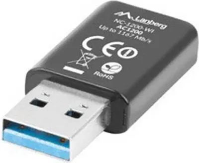 Produktbild von LANBERG USB drahtlose Netzwerkkarte AC1200 Dual Band