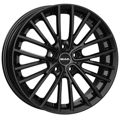 Productafbeelding van 18-inch aluminium velg, merk MAK, model Chelsea, afmetingen 18"x7.5", 5x112 boutgaten, ET42, naafdiameter 66.6mm, kleur: zwart
