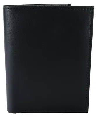 Produktbild von Herren Portemonnaie Echt Leder, Vertikal, Schwarz, mit Münzfach & Kartenhalter, für Kreditkarten