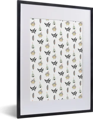 Produktbild von MuchoWow® MuchoWow® Gerahmtes Poster Illustrationen - Farben - Muster 30x40 cm - Poster mit zchwarzem Bilderrahmen - Wandposter Schlafzimmer