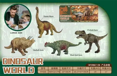 Obrázok produktu pre Sada figúrok zo sveta dinosaurov - veľké dinosaury pre deti od 3 rokov
