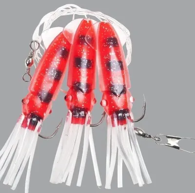 Produktbild von Fladen Deep Sea Winged Octopus Rig 8/0 0,80mm red/black
