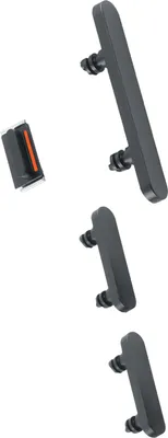 Image de Clappio, Bouton d'alimentation, de volume et de coupure du son pour iPhone 12 / 12 Pro, Noir