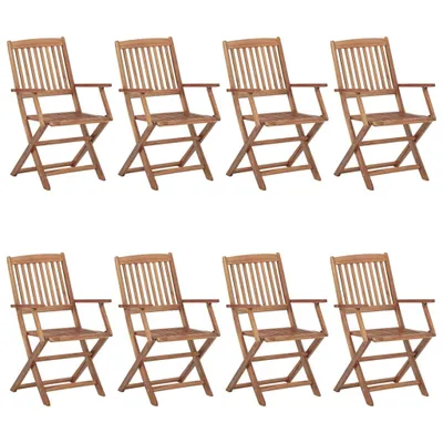 Produktbild von VidaXL 3074967, Terrasse, Gepolsterter Sitz, Akazienholz, Anthrazit, Polyester, 540 mm