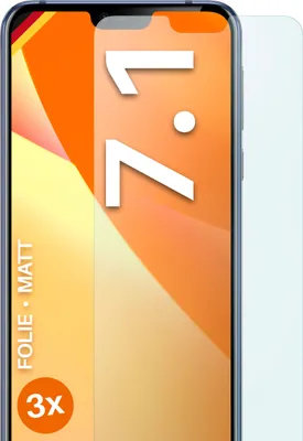 Produktbild von moex® 3x Schutzfolie kompatibel mit Nokia 7.1 - Displayschutzfolie Anti Reflex Folie, Matt