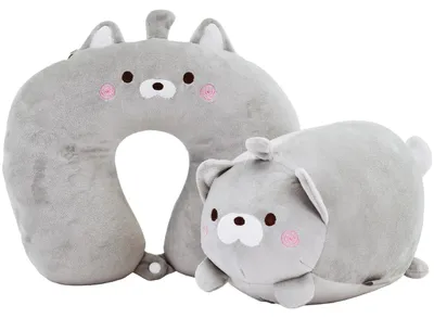 Produktbild von Reisekissen für Kinder, WINGS, 2-in-1: Kuscheltier und Kissen