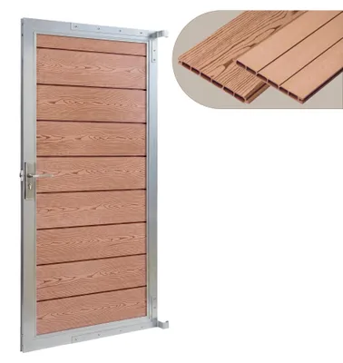 Produktbild von Gartentor 'Segovia' Gartentür 180 x 90 cm WPC Holzdekor Braun
