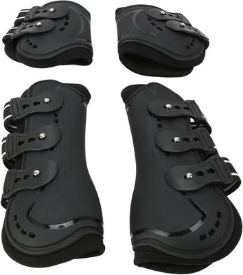 Produktbild von Pferdesportstiefel mit PolyurethanSchale - Tendontaschen für Sprungreiter - Stoßdämpfende Schutzbrillen