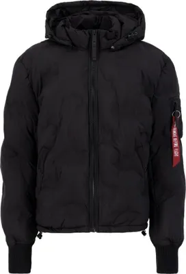 Produktbild von ALPHA INDUSTRIES HOODED LOGO PUFFER Herren Winterjacke