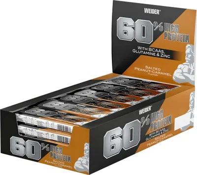 Produktbild von Weider 60% Protein Bar-24x45g Riegel Salted Peanut-Caramel