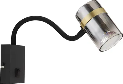 Produktbild von GLOBO 57916W TRABBY Wandleuchte Metall schwarz matt, 1x GU10