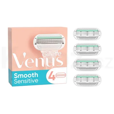 Produktbild von Gillette Venus Smooth Sensitive náhradné hlavice 4 ks