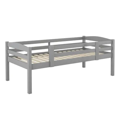 Produktbild von Flieks Etagenbett mit 2 Leiter und 2 Set Lattenrost Dreier-Etagenbett Hochbett Kiefernholzbett Kinderbett 90x200cm