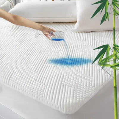Productafbeelding van Matrasbeschermer, waterdicht, 150x200 cm, geschikt voor matrassen tot 30 cm hoog