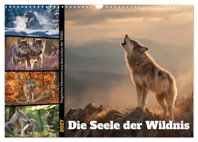 Produktbild von Die Seele der Wildnis (Wandkalender 2027 DIN A3 quer), CALVENDO Monatskalender