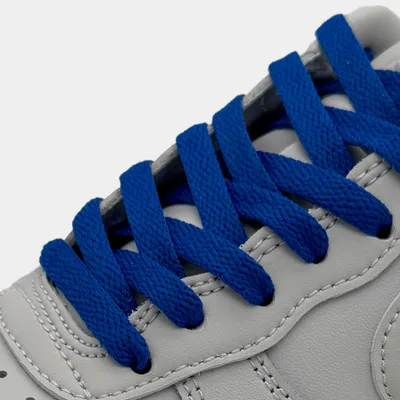 Image de Lacets plats Royalblue pour Nike Air Force 1, Jordan & Adidas - Sneaker Flatlaces lacets de chaussures -160cm