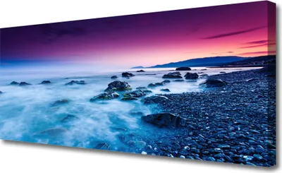 Produktbild von Tulup Leinwand-Bilder 125x50 Wandbild Canvas Kunstdruck Meer Strand Landschaft