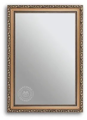 Zdjęcie produktu dla Antyczny lustro ścienne z drewnianą ramą, wymiary 40 x 45 cm