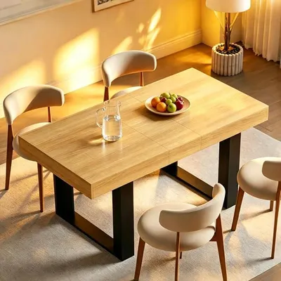 Imagen del producto de Mesa extensible, mesa de comedor para 2-6 personas