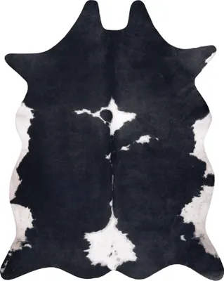 Produktbild von Dywan Sztuczna Skóra Bydlęca, Krowa G5070-3 Czarno-biała skórka czarny 100x150 cm