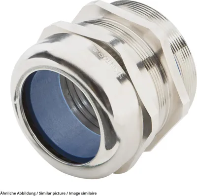 Produktbild von "Verschraubung niedrige Temperatur M40x1,5 Messing (CuZn) vernickelt Gewindelänge 9,0mm"