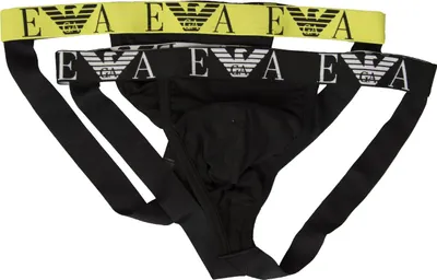 Immagine prodotto di Jockstrap EMPORIO ARMANI sospensorio confezione 2 pezzi slip uomo  elastico a vista underwear articolo 111932 3R715 JOCKSTRAP, EUR L - CN 175/95 - BR G - MX G, Cotone 95%,Spandex 5%